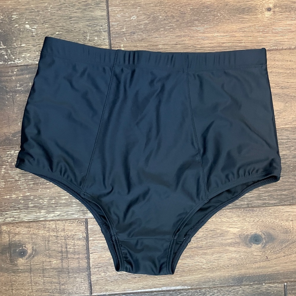 Kingdom & State Black High Waisted Swim Bottoms - XL - NWT